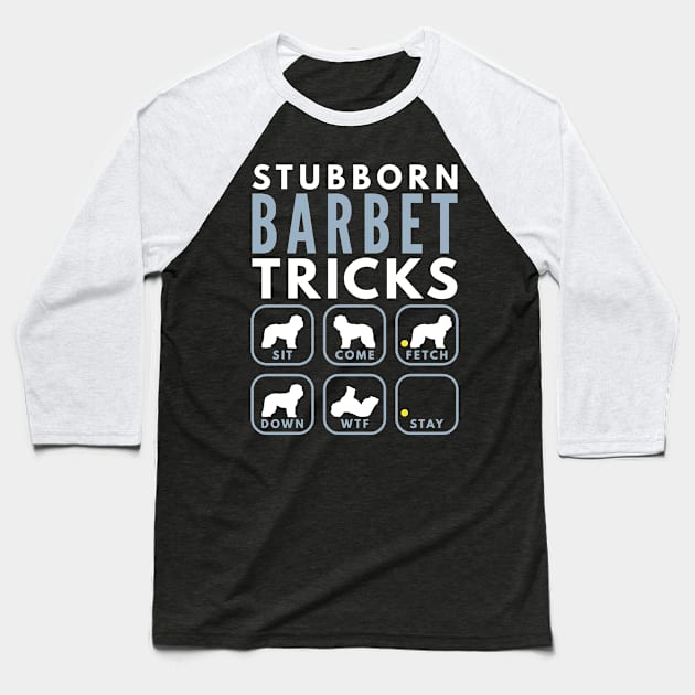 Stubborn French Water Dog Tricks - Dog Training Baseball T-Shirt by DoggyStyles